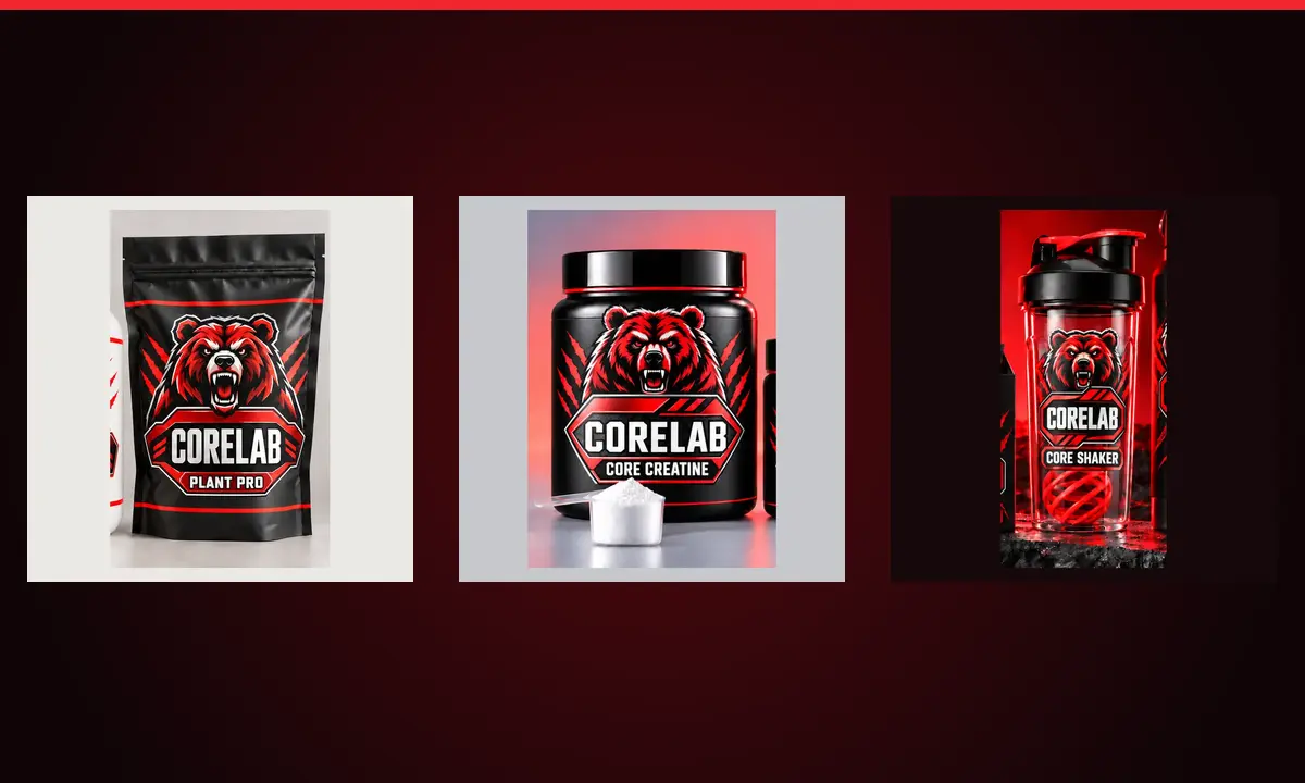 Bitkisel protein, kreatin ve shaker ürünlerinden oluşan günlük paket