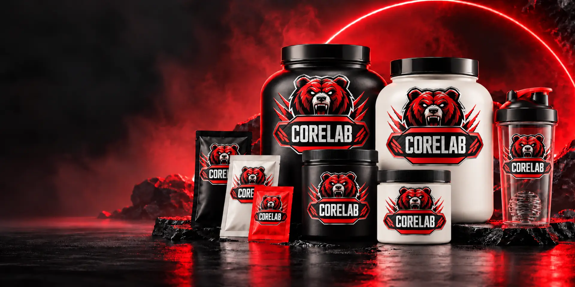 CORELAB Nutrition protein, kreatin ve sporcu besinleri konsepti